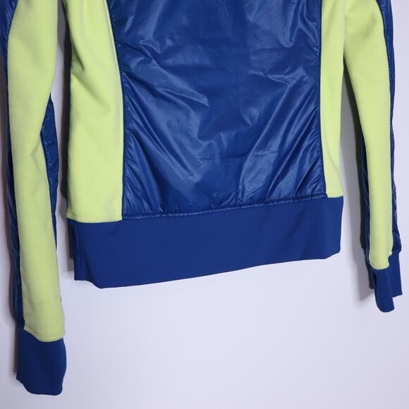 LULULEMON Uba Hoodie Lux Jacket Blue Citron Full Zip Quilted Lined Women's 4 - Picture 7 of 8